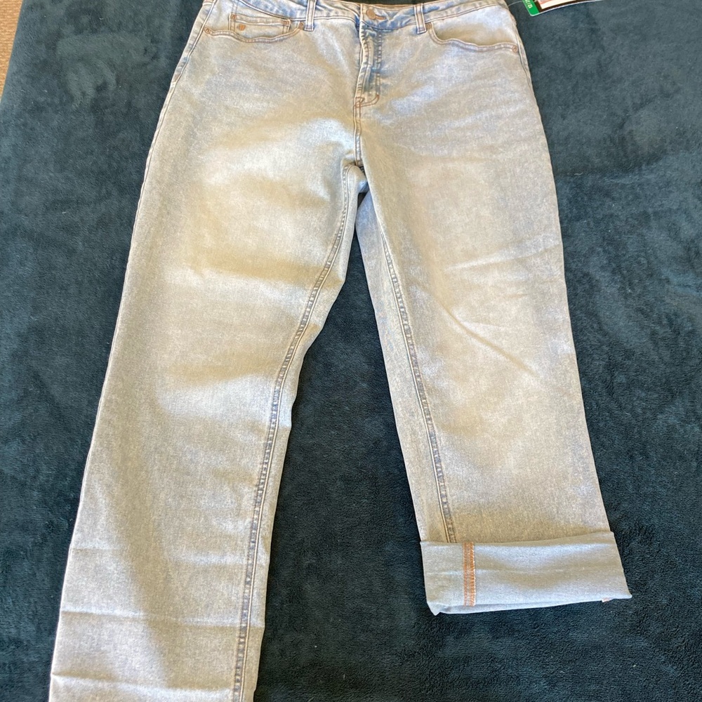 Frye relaxed for high-rise Classic Light Blue Women's Jeans size 12 inseam 29